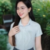 Áo Sơ Mi Nữ Công Sở Chiết Eo Cộc Tay Cổ Đức - Lụa Nhật MC Fashion Chính Hãng 3