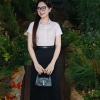 Áo Sơ Mi Nữ Công Sở Chiết Eo Cộc Tay Cổ Đức - Lụa Nhật MC Fashion Chính Hãng 4