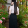 Áo Sơ Mi Nữ Công Sở Chiết Eo Cộc Tay Cổ Đức - Lụa Nhật MC Fashion Chính Hãng 6