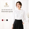 Áo sơ mi nữ công sở cổ nơ lụa gân cao cấp SUTANI A433 - Sang trọng, giá 215.000đ
