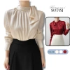 Áo sơ mi nữ công sở cổ nơ lụa gân cao cấp SUTANI A433 - Sang trọng, giá 215.000đ 2