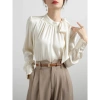 Áo sơ mi nữ công sở cổ nơ lụa gân cao cấp SUTANI A433 - Sang trọng, giá 215.000đ 6