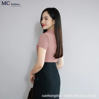 Áo sơ mi nữ công sở cộc tay đỏ Mc Fashion a208 AB102 – Giá ưu đãi 305.000₫