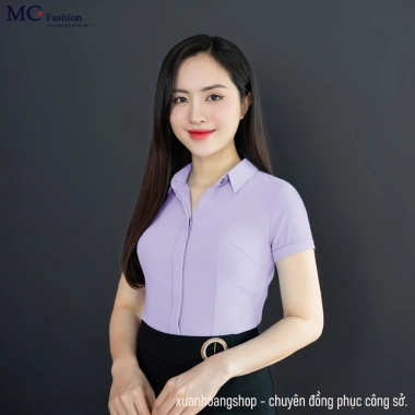 Áo sơ mi nữ công sở cộc tay đỏ Mc Fashion a208 AB102 – Giá ưu đãi 305.000₫