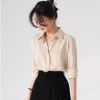 Áo sơ mi nữ công sở dài tay, nhiều màu sắc, lụa mềm mát, thanh lịch - Wexuu SM01SP 195.000 VND 3