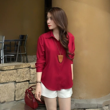 Áo sơ mi nữ công sở La Merci dài tay vải thoáng mát, thêu hình đa màu, giá 249k 10 Áo sơ mi nữ công sở La Merci dài tay vải thoáng mát, thêu hình đa màu, giá 249k 10
