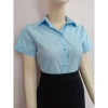 Áo sơ mi nữ công sở màu xan tay ngắn dáng Hàn Quốc full size 35-90kg giảm 165k 3