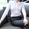 Áo sơ mi nữ công sở trắng dài tay, giấu cúc, Slim Fit Hàn Quốc - 99.000₫ 2