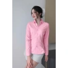 Áo sơ mi nữ công sở VINBUY MS05A xanh tay dài, vải mềm mượt co giãn, không nhăn - 149k 8