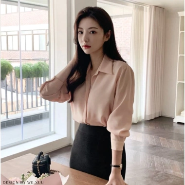 Áo sơ mi nữ công sở XUU dài tay đa màu, lụa mềm mát, thanh lịch - chỉ 195k 3 Áo sơ mi nữ công sở XUU dài tay đa màu, lụa mềm mát, thanh lịch - chỉ 195k 3
