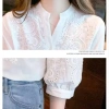 Áo sơ mi nữ cotton nguyên chất cổ V, thêu họa tiết tay áo, phong cách Tây mùa hè - Giá chỉ 178.811 VND 6
