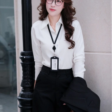 Áo sơ mi nữ cotton xước Thái phong A09 - công sở cá tính, giảm còn 199.000₫