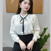 Áo sơ mi nữ dài tay cổ tròn OXATYL A83 chất lụa mềm, thời trang công sở Hàn Quốc, giá 265.000 4