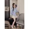 Áo sơ mi nữ dài tay cổ tròn phong cách tiểu thư, giảm giá 119k - MORI CLOTHINGS 2