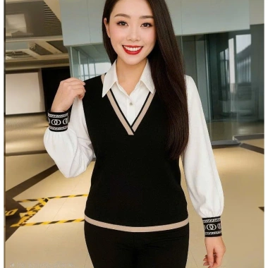 Áo sơ mi nữ dài tay công sở, cổ phối bo gấu, mặc thu đông - Giá 149.000₫ 2 Áo sơ mi nữ dài tay công sở, cổ phối bo gấu, mặc thu đông - Giá 149.000₫ 2