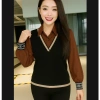Áo sơ mi nữ dài tay công sở, cổ phối bo gấu, mặc thu đông - Giá 149.000₫ 9