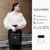 Áo sơ mi nữ dài tay cotton thô cổ đức sang chảnh tiểu thư NALIA NALISA