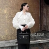 Áo sơ mi nữ dài tay cotton thô cổ đức sang chảnh tiểu thư NALIA NALISA 3
