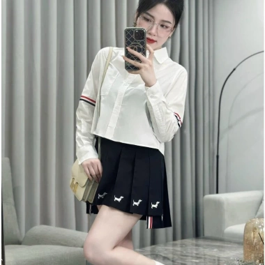 Áo Sơ Mi Nữ Dài Tay Crotop Viền 2 Tay Cotton Lụa Cao Cấp - Hot 2.024 Giá 145k 5