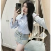Áo Sơ Mi Nữ Dài Tay Crotop Viền 2 Tay Cotton Lụa Cao Cấp - Hot 2.024 Giá 145k 10