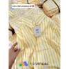 Áo sơ mi nữ dài tay FAE OFFICIAL kẻ vàng tôn da 250gsm thoáng mát 116.619 VND 2
