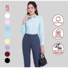 Áo sơ mi nữ dài tay form ôm cotton trơn ASW101-R01 – giá 274.160đ, giảm 63.057đ, nhiều màu Thái Hòa 3