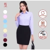 Áo sơ mi nữ dài tay form ôm cotton trơn ASW101-R01 – giá 274.160đ, giảm 63.057đ, nhiều màu Thái Hòa 7