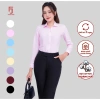 Áo sơ mi nữ dài tay form ôm cotton trơn ASW101-R01 – giá 274.160đ, giảm 63.057đ, nhiều màu Thái Hòa 10