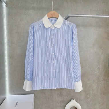 Áo sơ mi nữ dài tay Hàn Quốc – Kiểu xinh công sở, sang chảnh, mềm mại, giá 135k