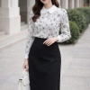 Áo sơ mi nữ dài tay họa tiết hoa sang trọng OXATYL A11 - Công sở thời trang, chỉ 245.000₫ 5