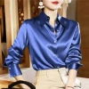 Áo sơ mi nữ dài tay lụa crepe satin nhẹ nhàng sang trọng, giá chỉ 132.000₫ 9