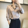 Áo sơ mi nữ dài tay lụa Latin mềm mại cao cấp - Sang trọng, thanh lịch, giảm giá 180.000₫