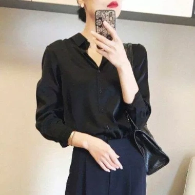 Áo sơ mi nữ dài tay lụa Latin mềm mại cao cấp - Sang trọng, thanh lịch, giảm giá 180.000₫ 10