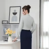 Áo sơ mi nữ dài tay modal gân sọc slimfit nẹp khuy Thái Hòa 25ASW-283 - Giá 392.780₫ 7