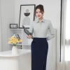 Áo sơ mi nữ dài tay modal gân sọc slimfit nẹp khuy Thái Hòa 25ASW-283 - Giá 392.780₫ 8