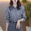 Áo Sơ Mi Nữ Dài Tay Sọc Hàn Quốc Plus Size Thời Trang 2.025 Giá Ưu Đãi 303k