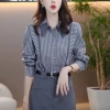 Áo Sơ Mi Nữ Dài Tay Sọc Hàn Quốc Plus Size Thời Trang 2.025 Giá Ưu Đãi 303k 7