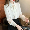 Áo sơ mi nữ dài tay viền bèo, dây buộc nơ tháo rời công sở HQ giá 188.999₫ 7