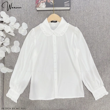 Áo sơ mi nữ dài tay Xuu Design chất lụa tiểu thư dáng đẹp trắng 195.000₫ 8