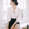 Áo sơ mi nữ dài tay Xuu Design chất lụa tiểu thư dáng đẹp trắng 195.000₫ 10