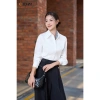 Áo sơ mi nữ dáng suông dài tay basic chất liệu mềm mát cao cấp - Giá chỉ 299k VND 5