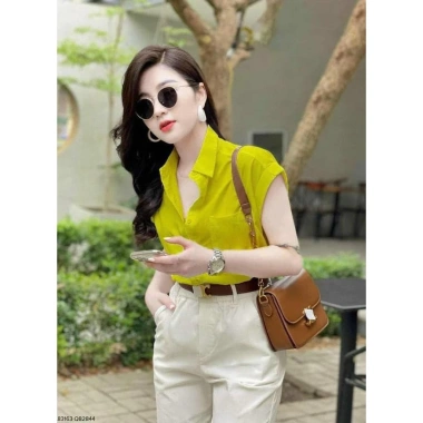 Áo Sơ Mi Nữ Đũi Tơ Tay Hàn SMN – Chất mát mịn, giá chỉ 199.000 VND (giảm từ 238.800 VND) 5