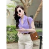 Áo Sơ Mi Nữ Đũi Tơ Tay Hàn SMN – Chất mát mịn, giá chỉ 199.000 VND (giảm từ 238.800 VND) 6