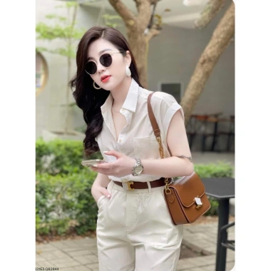 Áo Sơ Mi Nữ Đũi Tơ Tay Hàn SMN – Chất mát mịn, giá chỉ 199.000 VND (giảm từ 238.800 VND) 7