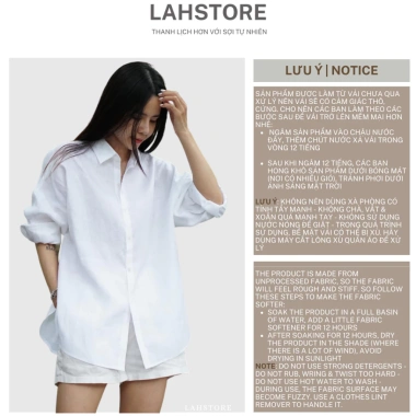 Áo sơ mi nữ form rộng tay dài linen thô premium LAHSTORE ASM01 Hồng Nude - Đa dụng, basic, giảm giá 312k