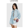Áo sơ mi nữ form rộng tay dài linen thô premium LAHSTORE ASM01 Hồng Nude - Đa dụng, basic, giảm giá 312k 9