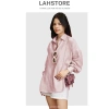 Áo sơ mi nữ form rộng tay dài linen thô premium LAHSTORE ASM01 Hồng Nude - Đa dụng, basic, giảm giá 312k 10