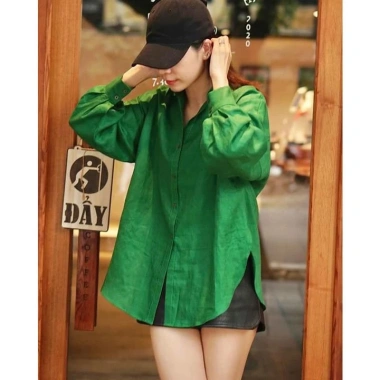 Áo sơ mi nữ form rộng trễ vai đuôi tôm Linen bột Premium ASM01 Giá chỉ 299.000₫ 7 Áo sơ mi nữ form rộng trễ vai đuôi tôm Linen bột Premium ASM01 Giá chỉ 299.000₫ 7