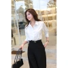 Áo sơ mi nữ GILLEE classic trơn vải Kate lụa cao cấp, thanh lịch công sở - 479k 6