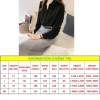 Áo sơ mi nữ Hàn Quốc cổ bẻ GIẤU NÚT rộng dài tay vải lụa mềm mịn ít nhăn 2